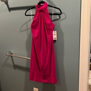 Hot Pink Halter Dress